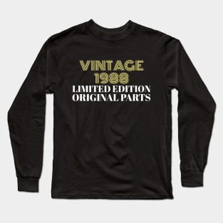 Vintage 1988 Limited Edition Original Parts Long Sleeve T-Shirt